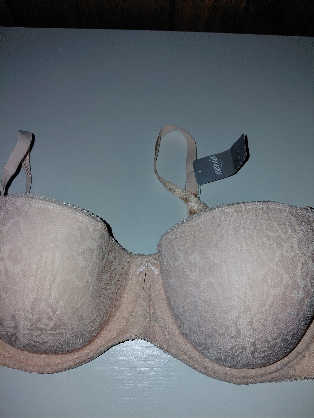 aerie Blush Pink Lace Underwire Bra